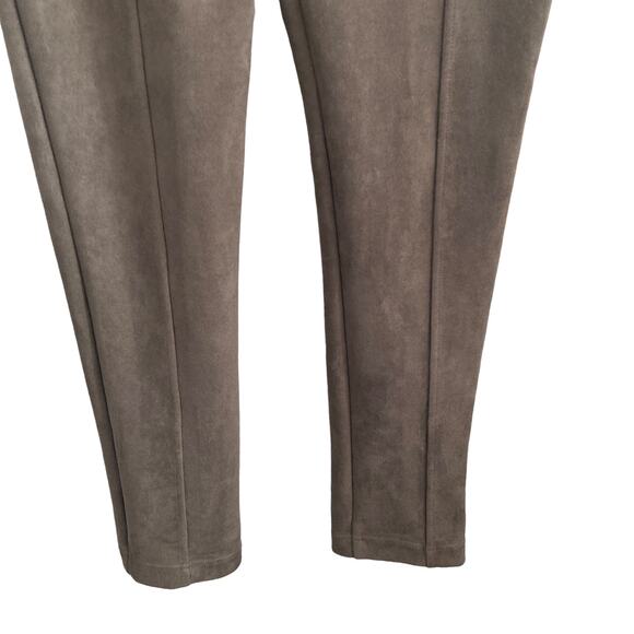 Andrew Marc Pants Womens Small Faux Suede Gray - Picture 6 of 11
